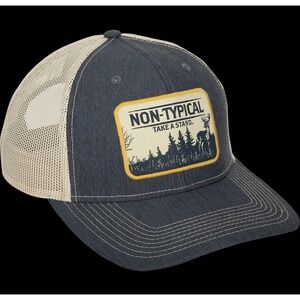 Drake Waterfowl Non Typical Blue Mesh Back Hat Trucker Ball Cap Deer Hunting‎